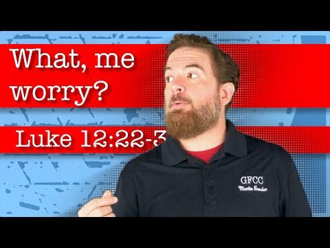 What, me worry? - Luke 12:22-31