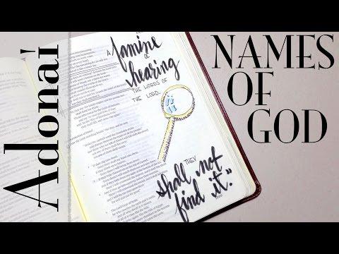 Bible Journaling: Adonai (Amos 8:11-12)