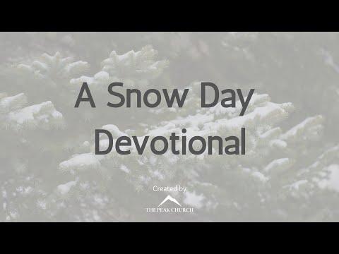 January 23, 2022 // Snow Day Devotional // Psalm 46:1-10