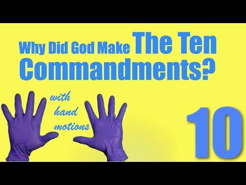 Memorize The Ten Commandments (with hand motions) Exodus 20:1-17