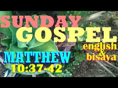 QUOTING JESUS IN  (MATTHEW 10:37-42) IN ENGLISH AND BISAYA LANGUAGES