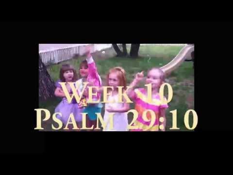 Psalm 29:10, GLE Action Verse, Week 10