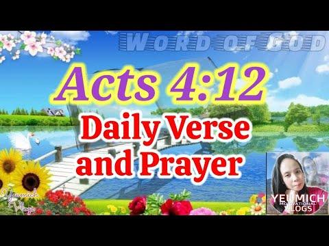 Acts 4:12 || Daily Bible Verse and Prayer