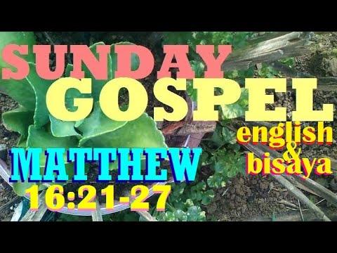QUOTING JESUS IN  (MATTHEW 16:21-27) IN ENGLISH AND BISAYA LANGUAGES