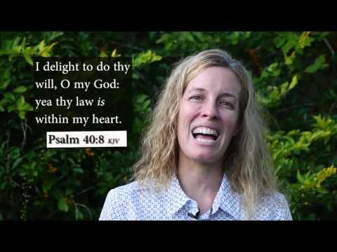 How to sing Psalm 40:8 KJV - I delight to do thy will O my God - Musical Memory Verse