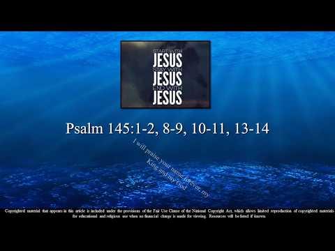 14th Sunday – OT – A - Psalm 145:1–2, 8–11, 13–14 – I will praise your