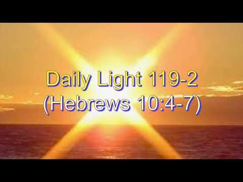 Daily Light April 28th, part 2 (Hebrews 10:4-7)