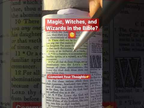 Did You Know #Witches and #Wizards Were in the #Bible ? Deuteronomy 18:10-12 #Israel