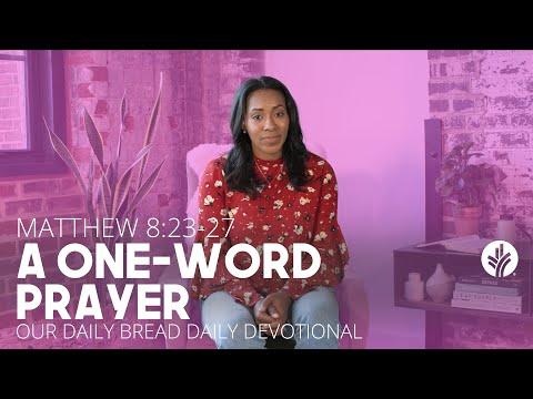 A One-Word Prayer | Matthew 8:23–27 | Our Daily Bread Video Devotional