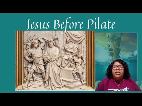Jesus Before Pilate. Luke 23: 1-12. . Tuesday's, Daily Bible Study.