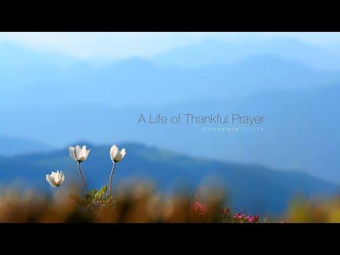 A Life of Thankful Prayer - Colossians 1:1-14
