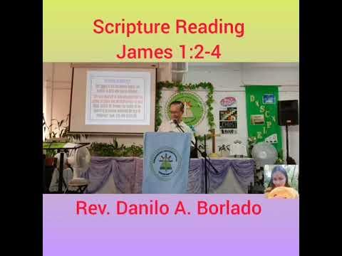 JAMES 1:2-4| BLESSINGS IN DISGUISE|REV. DANILO A. BORLADO|DHAY-JOY RUBIDO