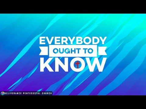 Everybody Ought to Know: Matthew 16:13-16 (KJV)| Pastor Delvin Forde