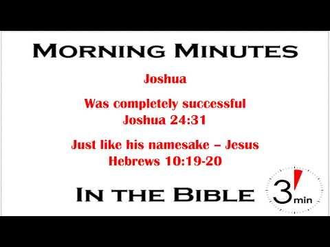 From Moses To Joshua To Jesus: Deuteronomy 34:9