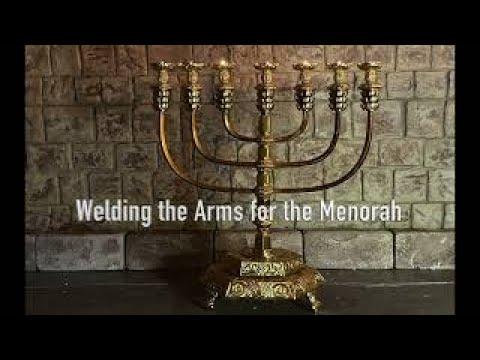 Exodus 25: 31-40 Construction of the 7 branch menorah for the Tabernacle Man: welding the arms