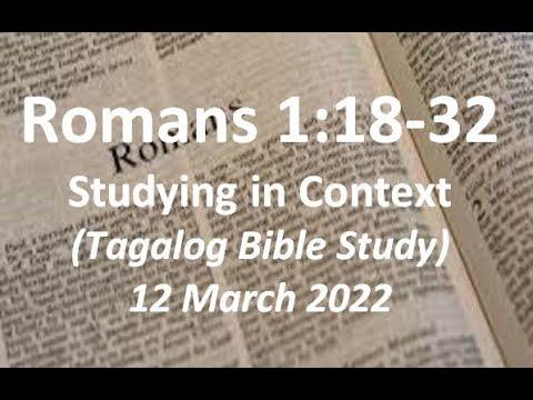 Romans 1:18-32 - Tagalog Bible Study