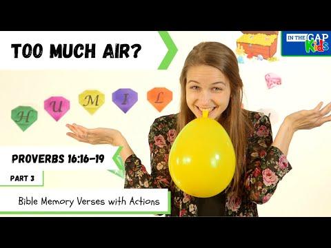 Proverbs 16:16-19 | Bible Verses to Memorize for Kids with Actions | Humility for Kids (Week 3)