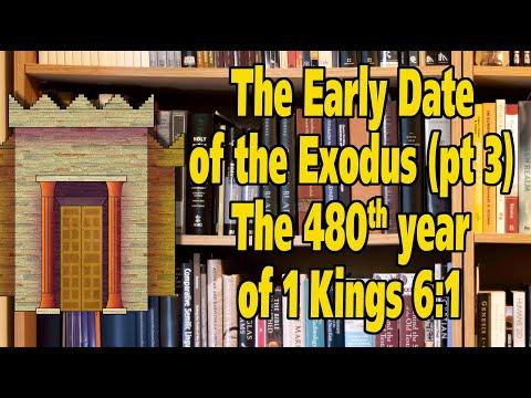 The Early Date view of the Exodus (part 3).  The 480th years of 1 Kings 6:1.