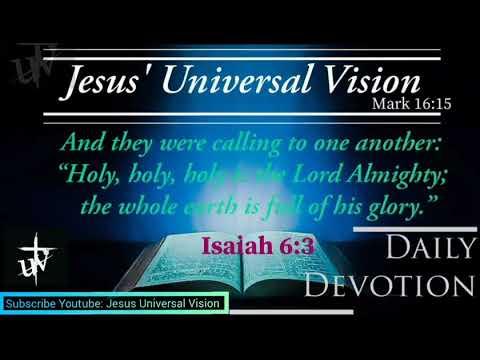 Isaiah 6:3," Holiness: the divine character" English Short Sermon#8