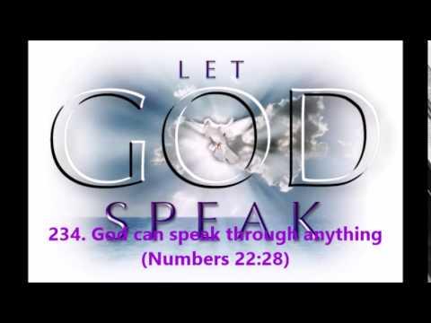 234. God can speak through anything (Numbers 22:28)