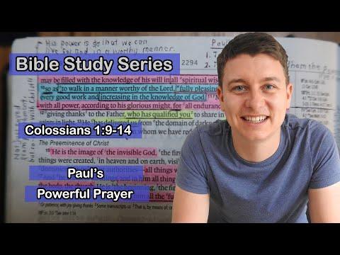 Short Bible Study Lesson | Colossians 1:9-14 | Paul's Powerful Prayer