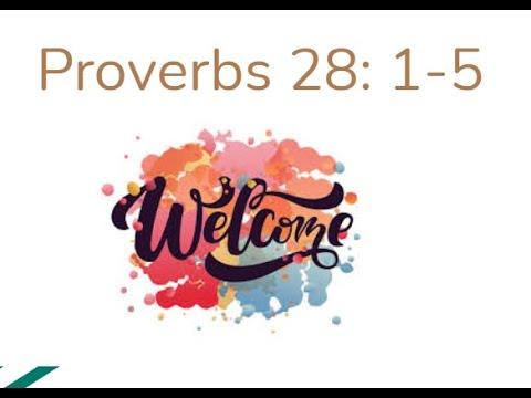 Proverbs 28: 1-5