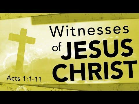 Witnesses of Jesus Christ (Acts 1:1-11)
