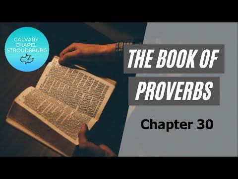 Proverbs 30:1-33 || Calvary Chapel Stroudsburg