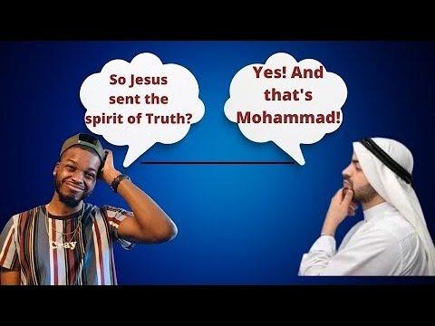 Muslim Admits Jesus Is Muhammad's God [John 16:7]????