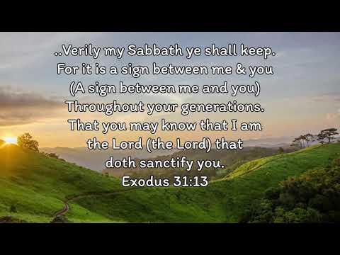 Exodus 31:13 Song