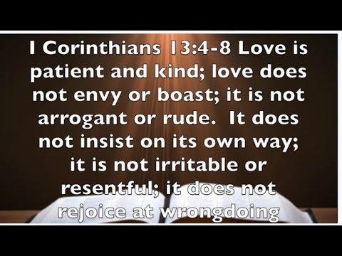 I Corinthians 13:4-8 Reminder The Genuine Meaning of Love