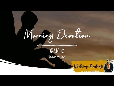 Morning Devotion Grade 12 - 28 Juli 2021 1 Kings 8:22-53
