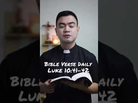 BIBLE VERSE DAILY | LUKE 10:41-42 #bibleversedaily #bible #catholic #devotion