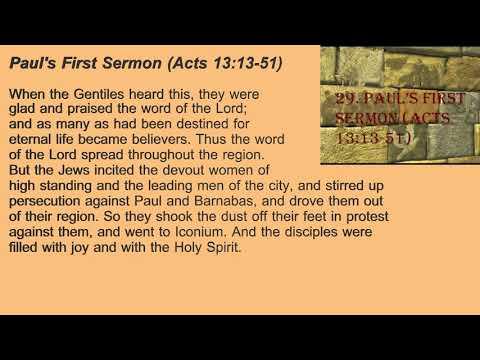29. Paul's First Sermon (Acts 13:13-51)