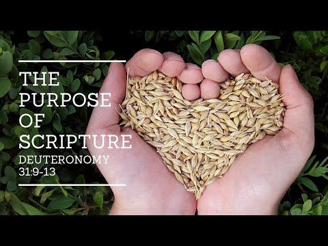 The Purpose of Scripture - Deuteronomy 31:9-13