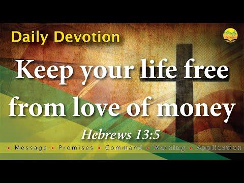 Keep your life free from love of money - Hebrews 13:5 with MPCWA