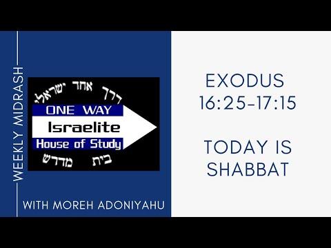 Today is Shabbat - Exodus 16:25 -17:15