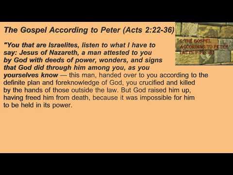 6. The Gospel According to Peter (Acts 2:14-36)