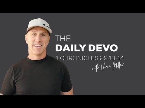 He Provides it All | Devotional | 1 Chronicles 29:13-14