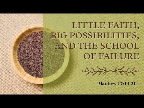 Little Faith, Big Possibilities, And The School Of Failure [ Matthew 17:14-21 ] by Tim Cantrell