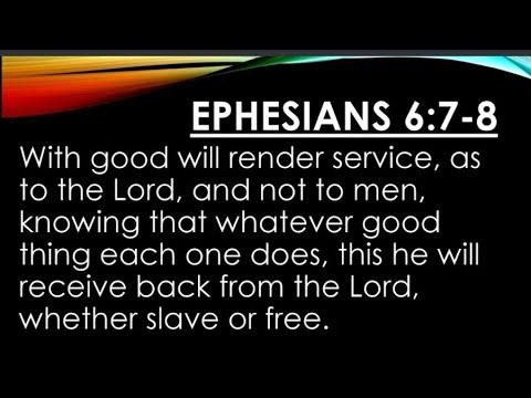 Ephesians 6:7-8 Sunday service #rcmi