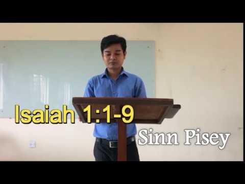Isaiah 1:1-19 Preaching In PPBS Class By Sinn Pisey | Khmer Christian Sermon