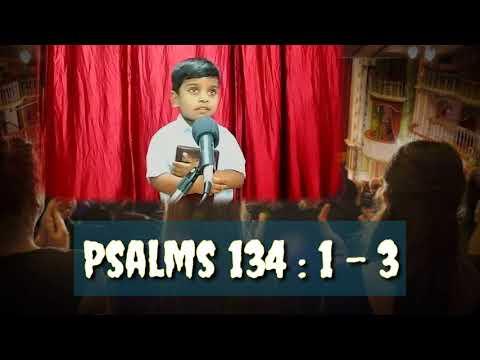 Memory Verse 3yrs boy | Psalms 134 : 1 - 3