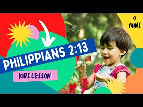 Kids Bible Devotional - Philippians 2:13 | God Working in Us