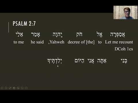 Psalm 2:7 (Hebrew)