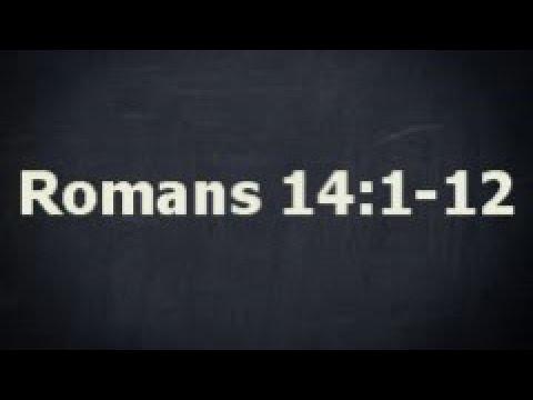 Romans 14:1-12 Video Devotional
