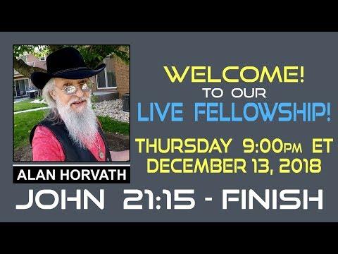Live Fellowship!  John 21:15 - FINISH