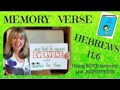 Hebrews 11:6 Teaching Bible Memory Verse by Repetition and Rote Memory | CHILDREN'S MINISTRY IDEAS