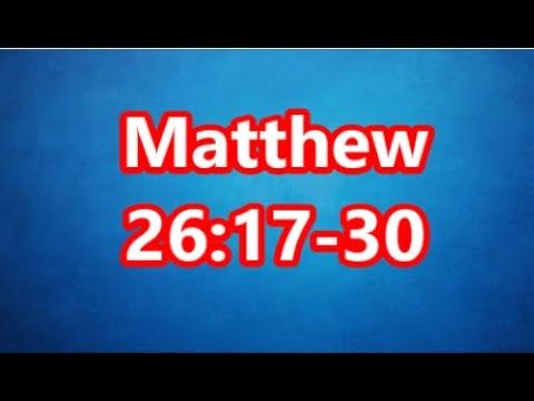 Sunday School Lesson April 10 2022 Matthew 26:17-30