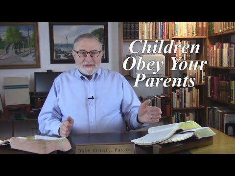 Children Obey Your Parents. Ephesians 6:1-4. Honor Your Father and Mother (#22)